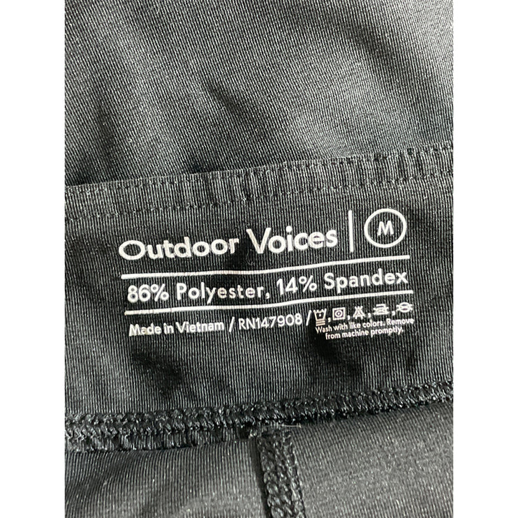 Outdoor Voices Women's Black Tennis Golf Workout Athletic Skirt Skort Size M