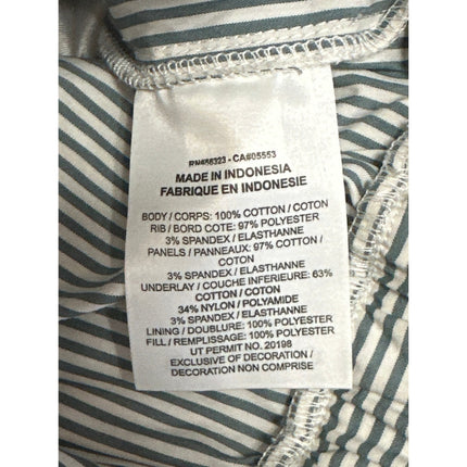 NEW Nike Destroyer White Gray Striped Oversized Canvas Cropped Jacket Size L