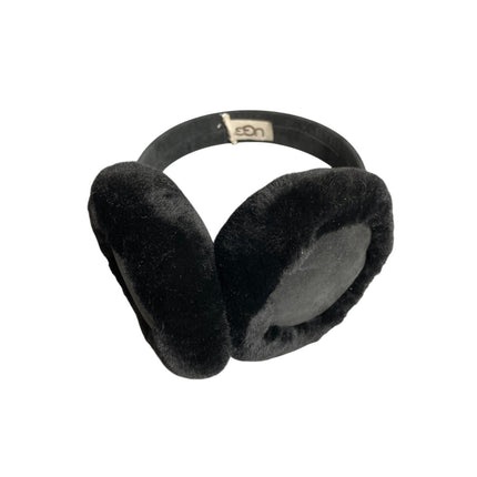 UGG Women's Black Classic Faux Fur Sheepskin Soft Fleece Snow Earmuffs Size OS