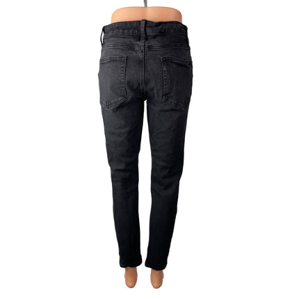 No Boundaries Women's Black High Waisted Classic Skinny Denim Jeans Pants 30x30