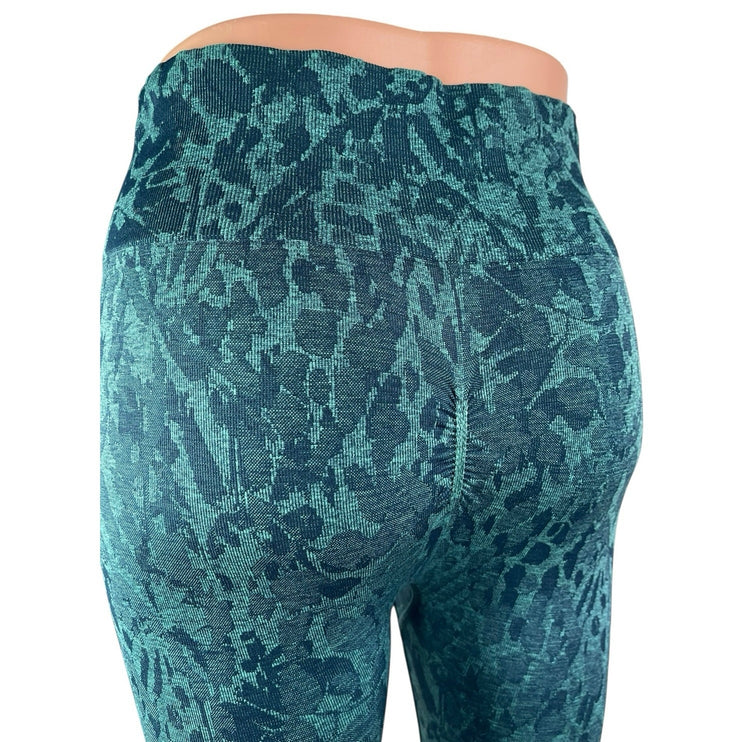 Gymshark Adapt Animal Seamless Green Jacquard Yoga Athletic Leggings Pants Sz M