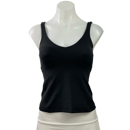 Lululemon Women's Black Scoop Neck Yoga Workout Running Athletic Tank Top Size 4