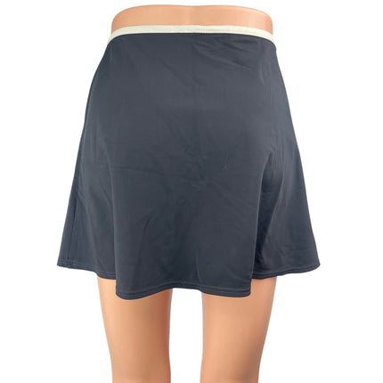 INC International Concepts Black Yoga Golf Tennis Activewear Mini A-Line Skirt S