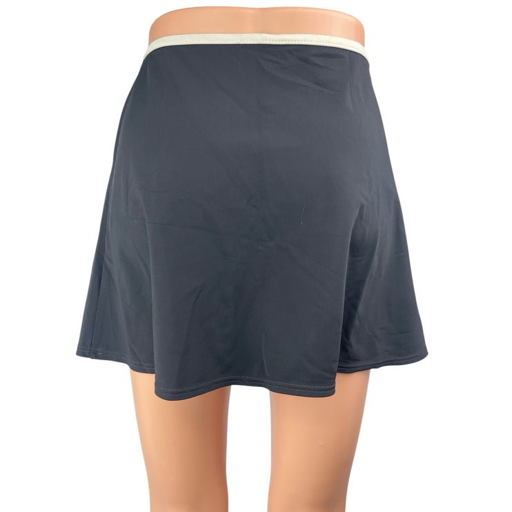 INC International Concepts Black Yoga Golf Tennis Activewear Mini A-Line Skirt S