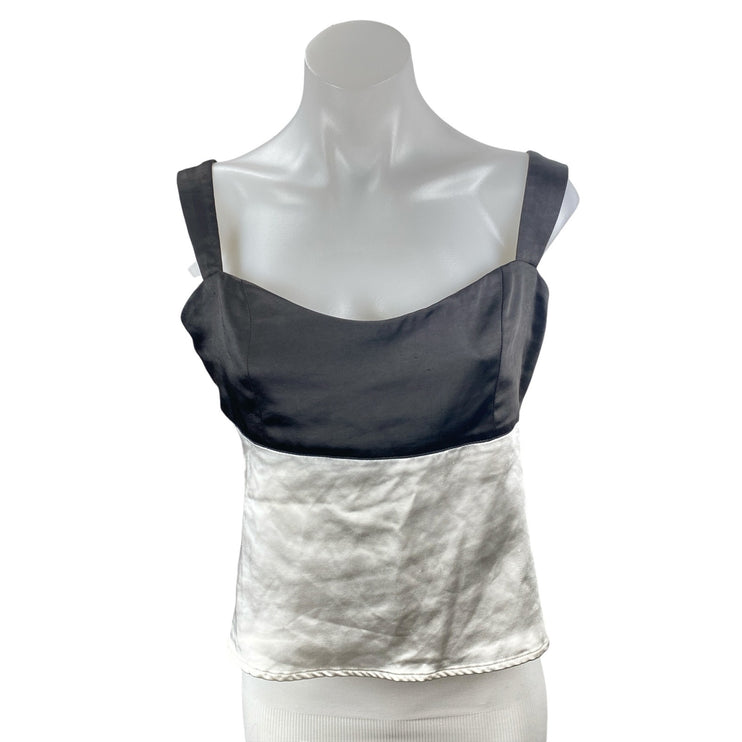 Princess Polly Chantell Colorblock Satin Sleeveless Square Neck Cami Tank Top 8