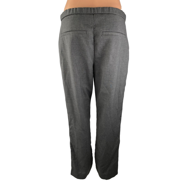 Abercrombie & Fitch Women's Gray High Waisted Straight Trousers Pants Size 29