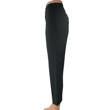 The Slim Women's Black Straight Leg Mid Rise Ankle Trousers Dress Pants Size 4