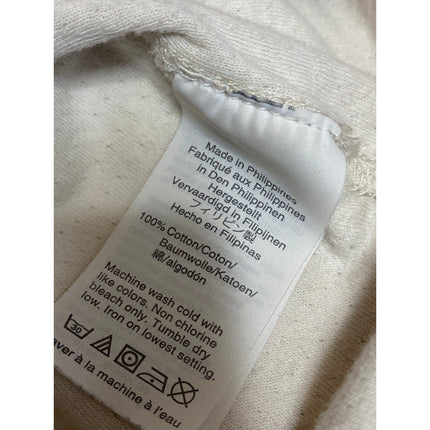 J.Crew Men's Beige Mock Neck Long Sleeve Quarter Zip Sweatshirt Sweater Top Sz M