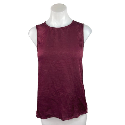 BANANA REPUBLIC Women's Red Roundneck Sleeveless Pullover Blouse Tank Top Size S