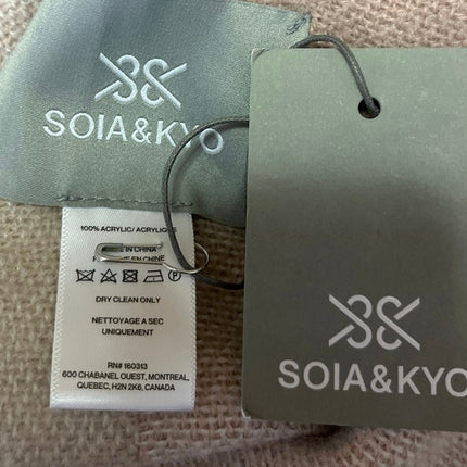 NEW Soia & Kyo Multicolor Knit Colorblock Fringe Open Poncho Cardigan Sweater OS