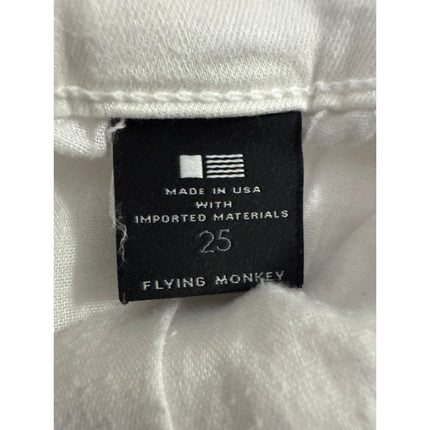 Flying Monkey Women's White Low Rise Stretch Jegging Skinny Denim Jeans Size 25