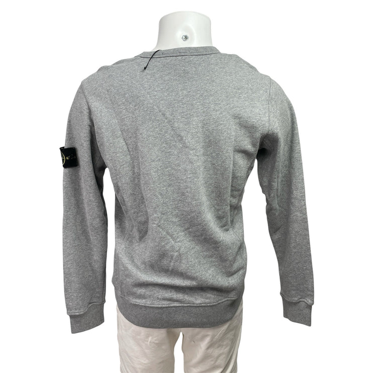 Stone Island Men's Gray Long Sleeve Crew Neck Knit Sweatshirt Sweater Top Size L