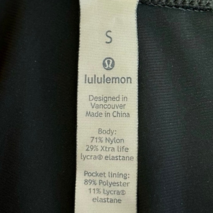 Lululemon Men’s Black Zip Pocket Stretch Athletic Joggers Sweat Pants Size S