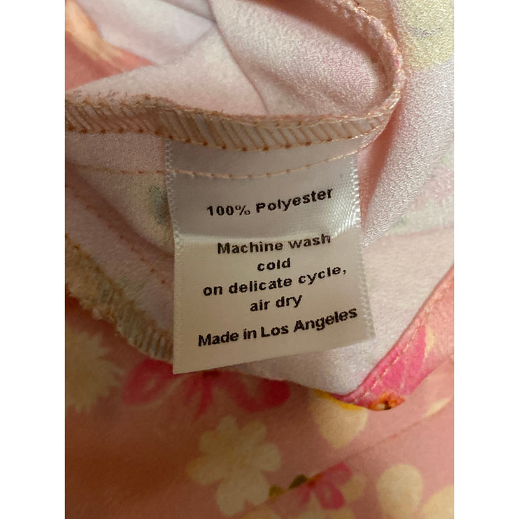 Resa Melly Multicolor Floral Sleeveless Bustier Mini Tank Flare A-Line Dress XS