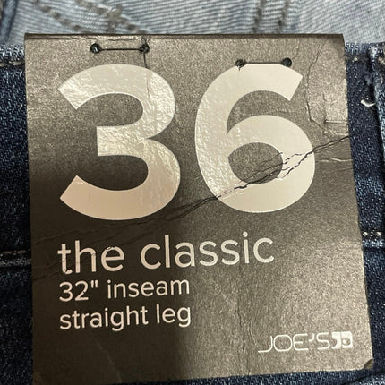 NEW Joe's The Classic Relax Mens Blue High Rise Straight Denim Jeans Pants Sz 36