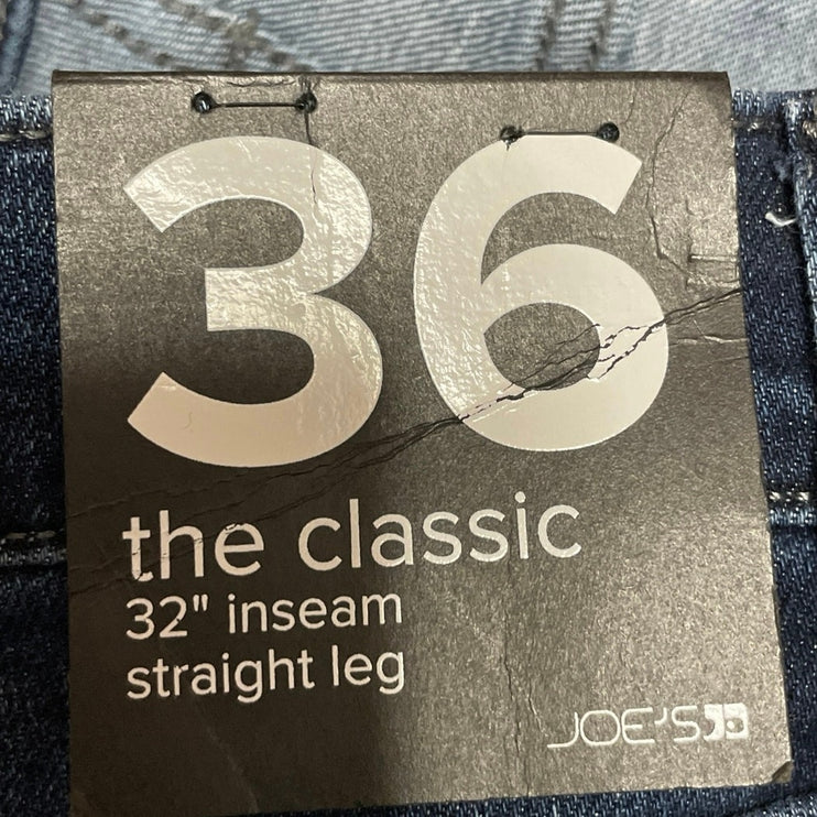 NEW Joe's The Classic Relax Mens Blue High Rise Straight Denim Jeans Pants Sz 36