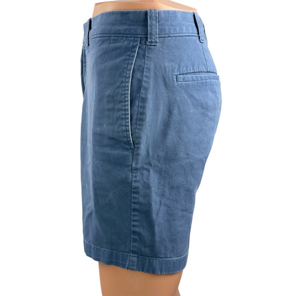 J. Crew Men's Blue Beige High Waisted Casual Straight Chino Khaki Shorts Size 30