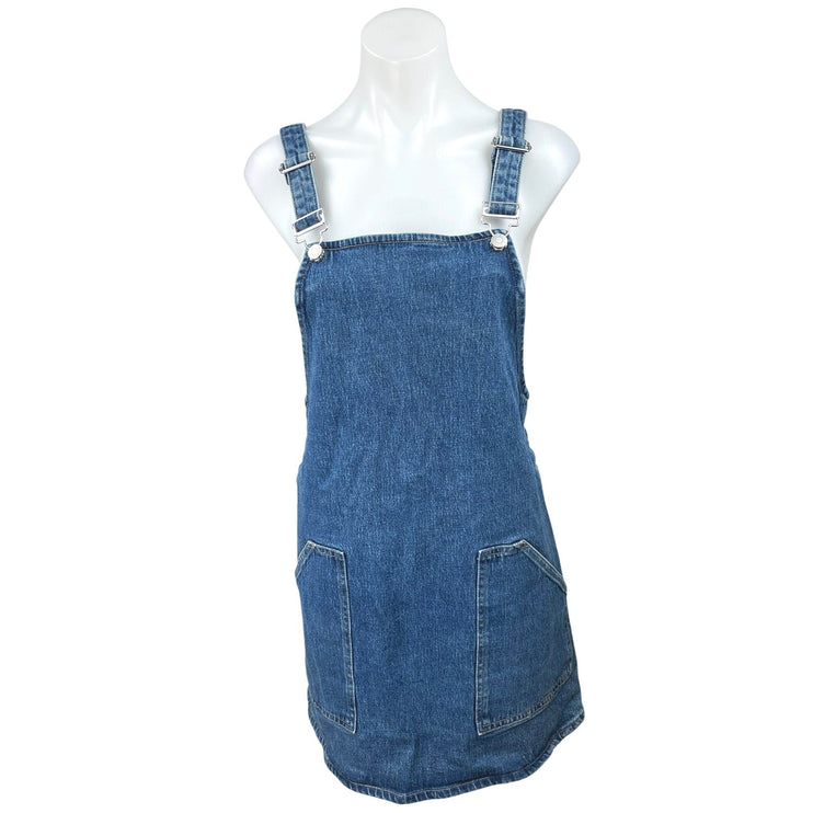 & Other Stories Blue Dungaree Overall Jumper Denim Jean Sleeveless Dress Size 6