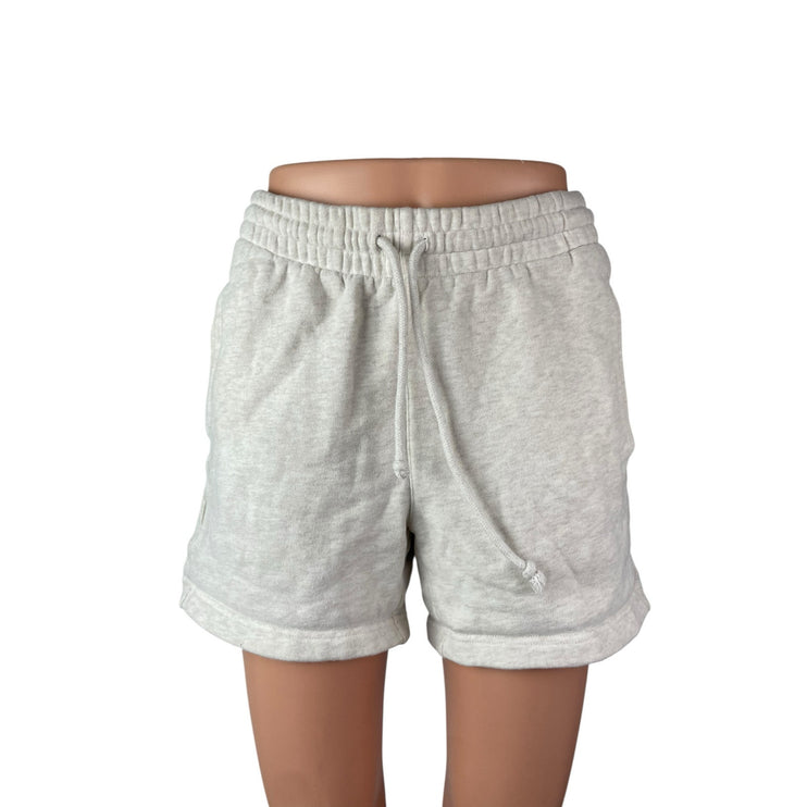 Aritzia TNA Cozy White Wide Leg Yoga Workout Athletic Activewear Sweat Shorts XS