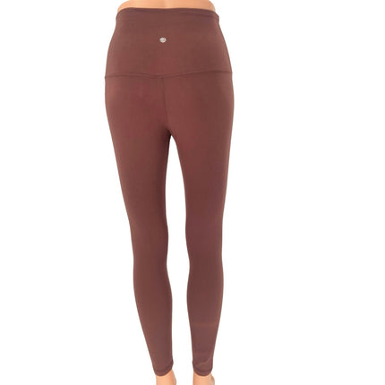 Crz Yoga Brown High Rise Pull On Stretch Comfy Athletic Workout Leggings Size XS