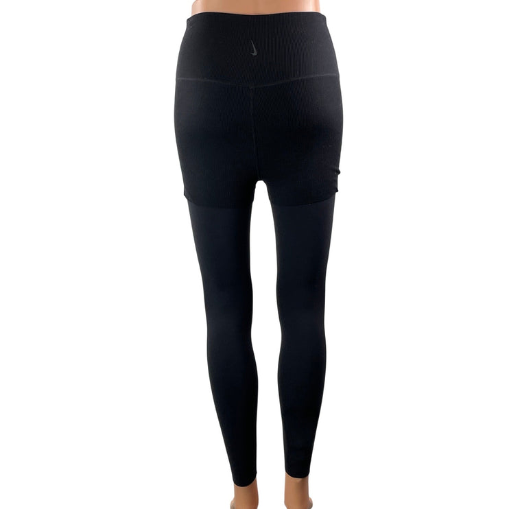 Nike Dri Fit Women's Black Shorts Tights Athletic 2 in 1 Leggings Pants Size S