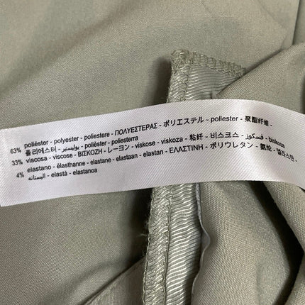 Zara Women's Green High Rise Barrel Cuffed Casual Baggy Trousers Pants Size M