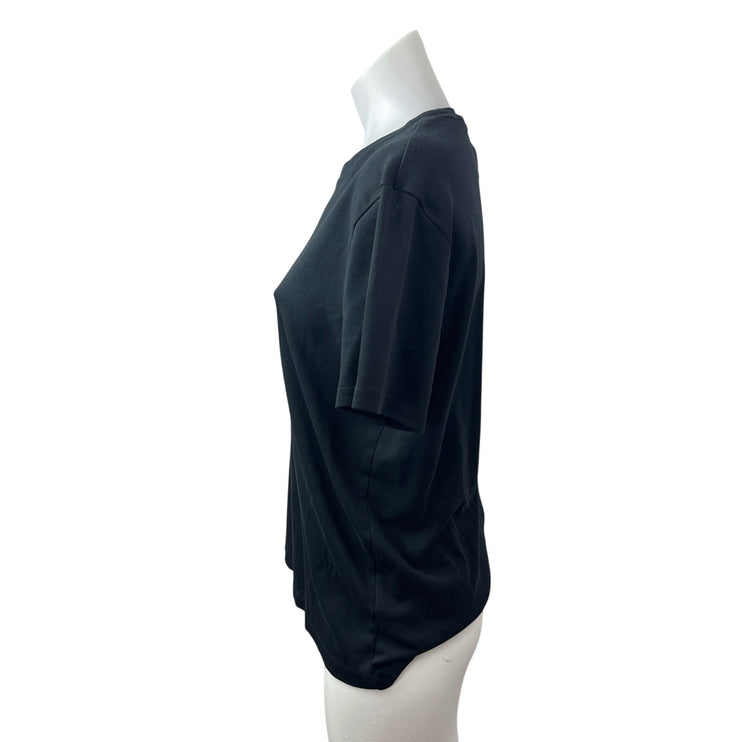 Banana Republic Women's Black Short Sleeve Crew Neck T Shirt Tee Top Size M