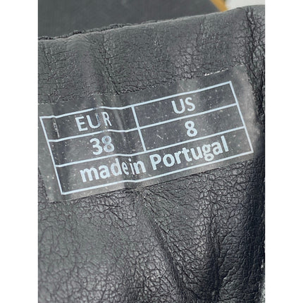 Alice + Whittles Black Lace Up Round Toe Lace Up Hiking Ankle Boots Size 7.5