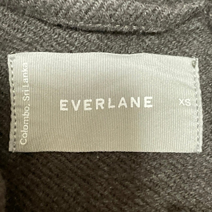 Everlane Women's Brown Long Sleeves Button Front Utility Shirt Jacket Shacket XS