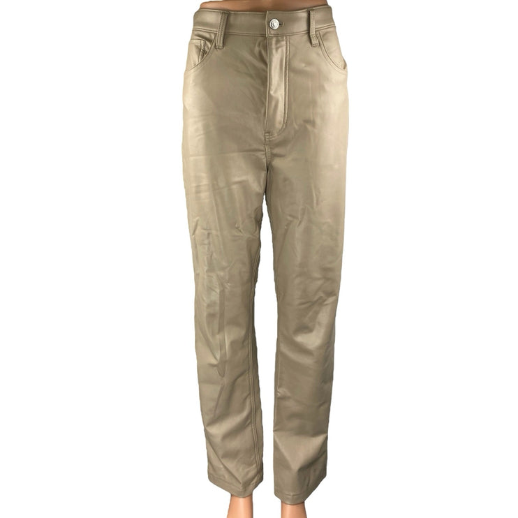 Abercrombie & Fitch The 90s Straight Ultra High Rise Beige Trousers Pants Size 8