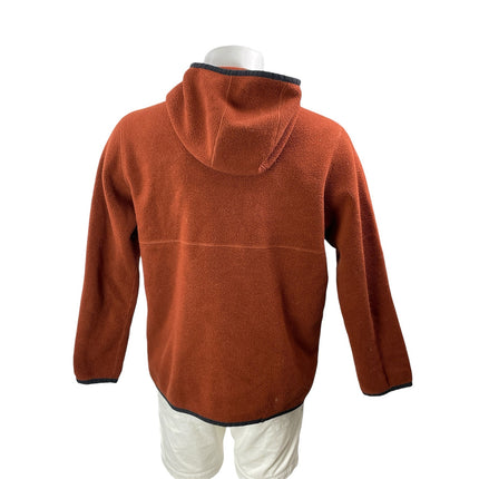 Cotopaxi Teca Fleece Men's Rust Orange Hoodie Hooded 1/2 Zip Sweater Size XL