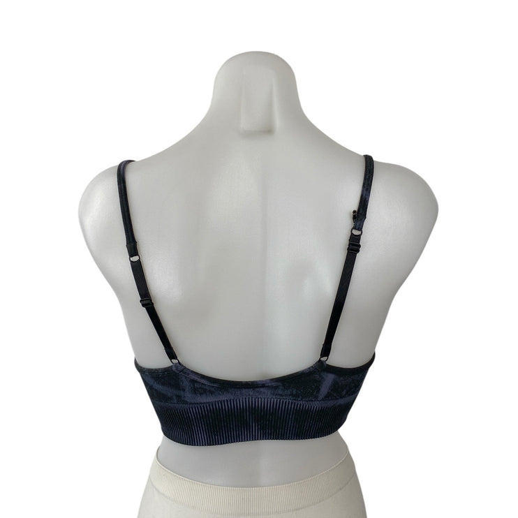 Lululemon Women's Black Yoga Workout Running Athletic Sports Bra Crop Top Size 4