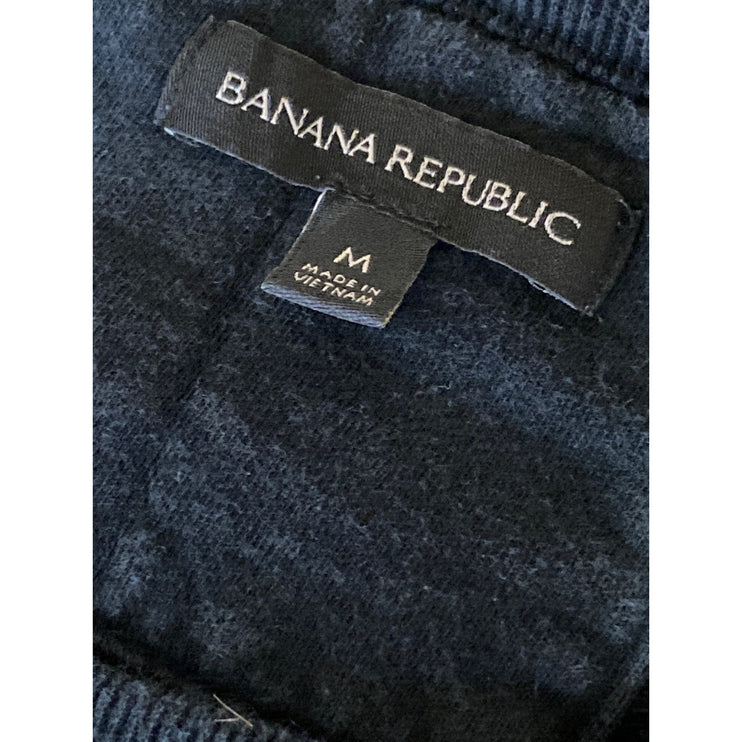Banana Republic Men's Black Long Sleeve Crew Neck Sweater Sweatshirt Top Size M