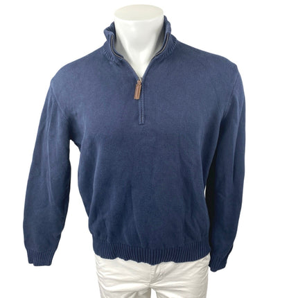 Brandy Melville Mens Blue 1/4 Zip High Neck Long Sleeve Sweatshirt Sweater Top S