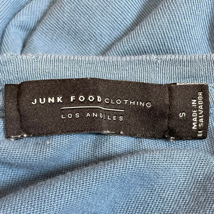 Junk Food Blue David Bowie Singer Music Short Sleeve T Shirt Tee Top Size S