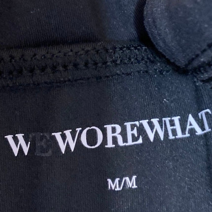 WeWoreWhat Women's Black Sleeveless Cami Camisole Brallette Crop Tank Top Size M