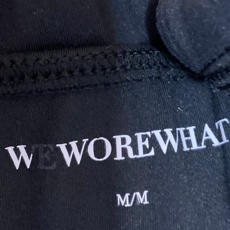 WeWoreWhat Women's Black Sleeveless Cami Camisole Brallette Crop Tank Top Size M