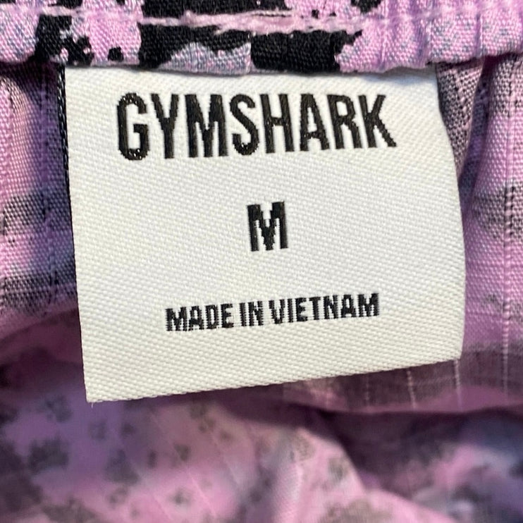 Gymshark Lifting Pump Womens Pink Camouflage Tapered Jogger Trouser Pants Size M