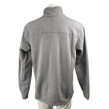 Patagonia Micro D Fleece Men's Gray Rabbit Logo 1/4 Zip Pullover Sweater Top L