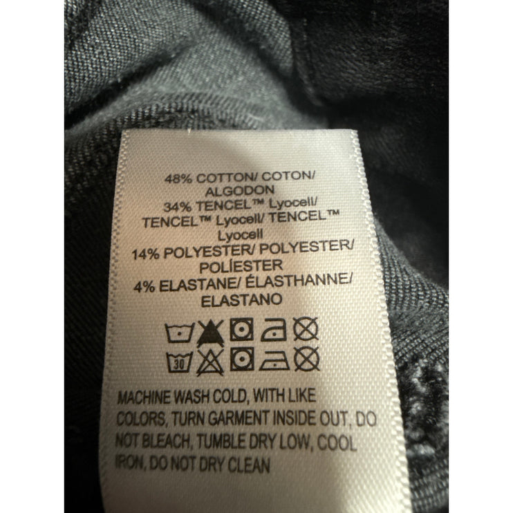 Lucky Brand Women's Black High Waist Frayed Bootcut Flared Denim Jeans Pants 10