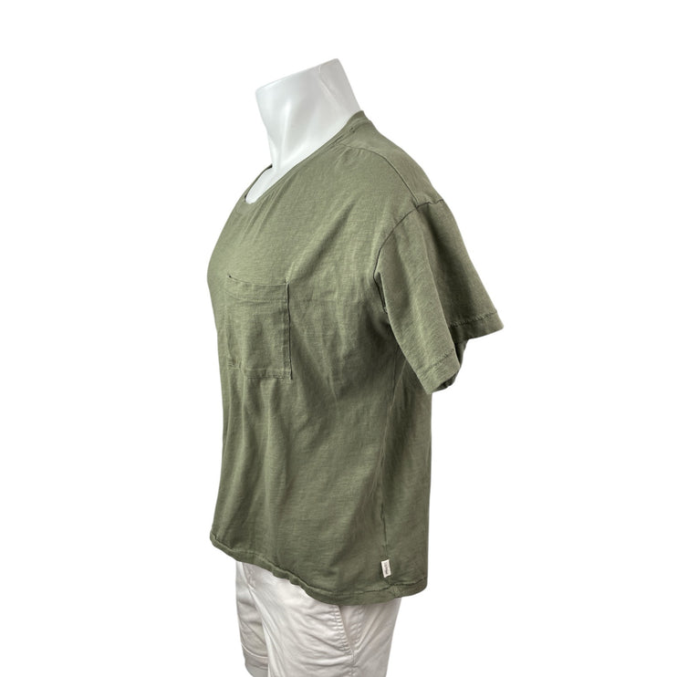 UpWest Men's Green Crew Neck Short Sleeve Basic Jersey Pocket Tee T-Shirt Top S