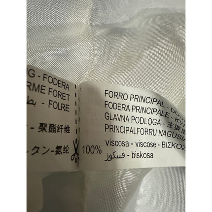 Zara Women's Blue Double Brestaed Long Sleeve Noct Collar Blazer Coat Jacket XS