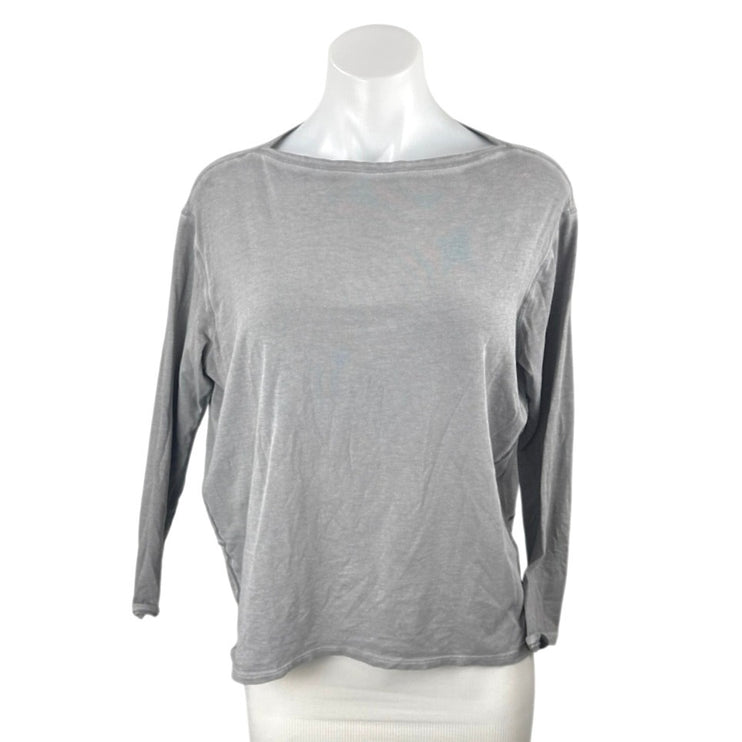Lululemon Back In Action Womens Gray Long Sleeve Yoga Athletic T Shirt Tee Top 8