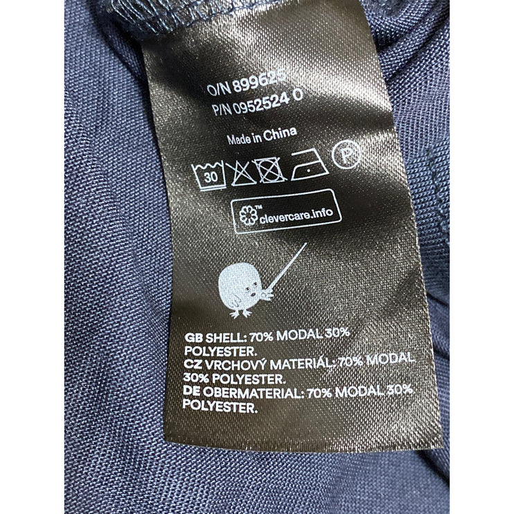 NEW Monki Women's Blue Crewneck Short Sleeve Casual Crop Tee T-shirt Top Sz XXL