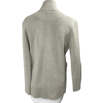 J.Crew 100% Merino Wool Women's Gray Button Long Sleeve Blazer Coat Jacket Sz XS