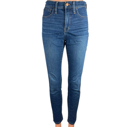 Madewell Roadtripper Blue Denim 10" High Rise Skinny Medium Wash Jeans Pants 26