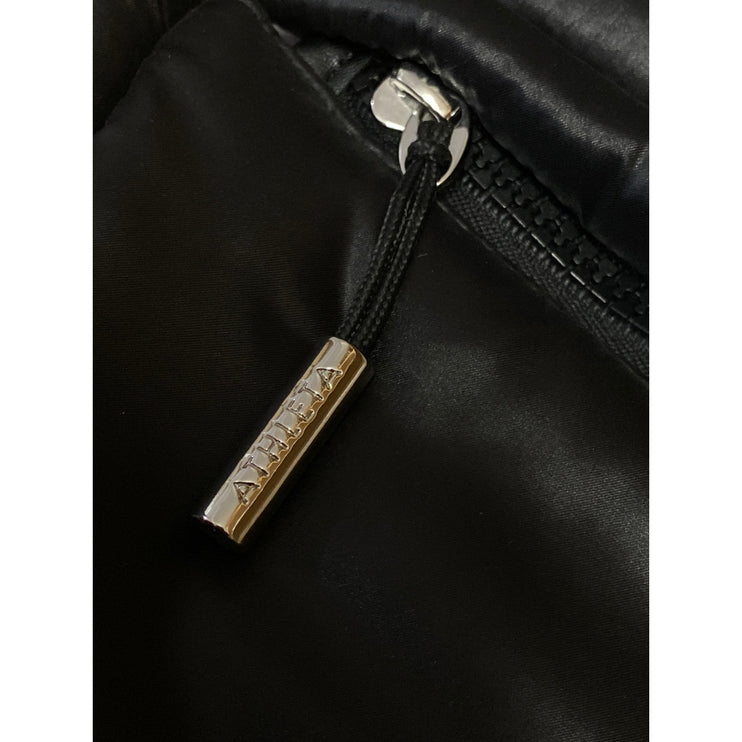 Caraa x Athleta Women's Black Quilted Puffer Style Laptop Commuter Backpack OS