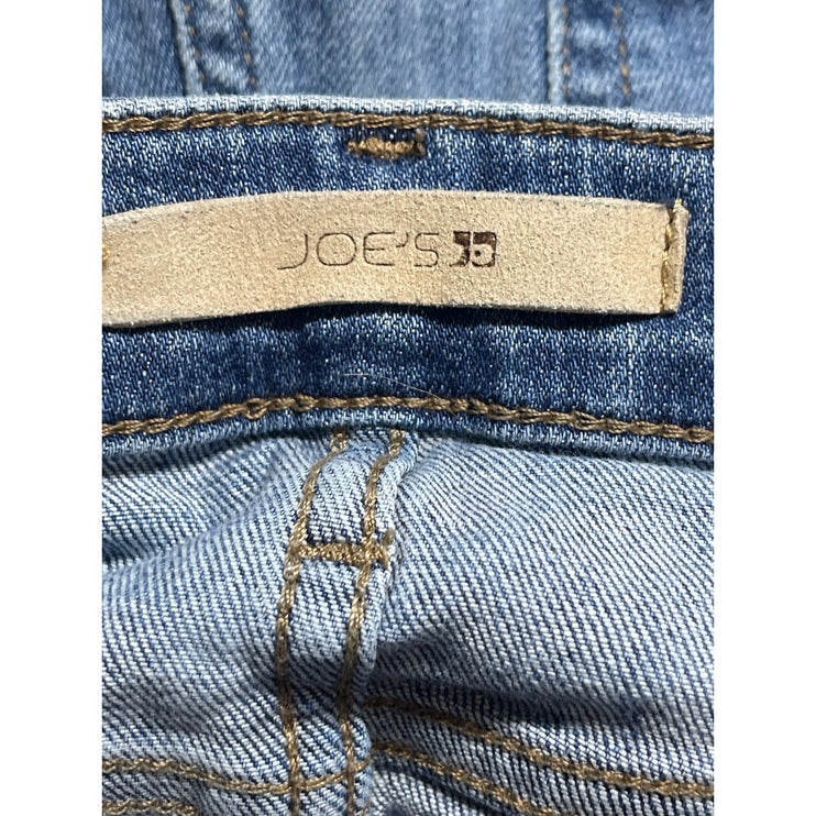 Joe's Women's Blue Distressed Mid Rise Slim Skinny Denim Jeans Pants Size W27