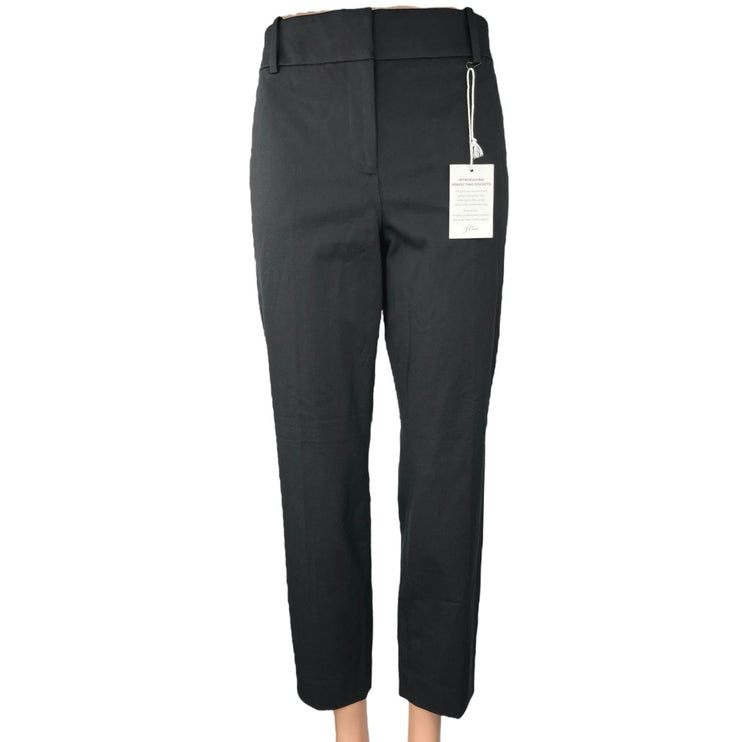 NEW J.Crew Women's Black Cameron High Waist Ankle Trouser Dress Pants Size 12