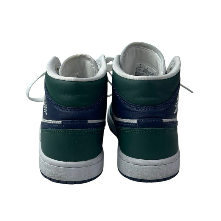 Nike Air Jordan 1 Mid SE Women's Noble Green Lace Up Athletic Sneakers Shoes 5.5